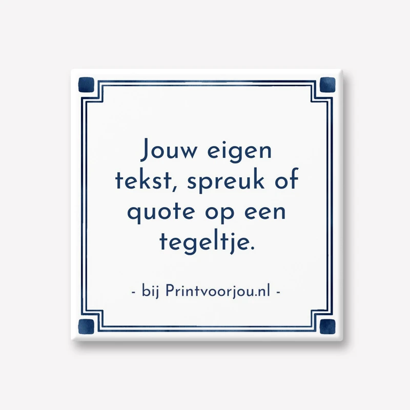 Tekst tegeltje modern