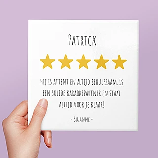 grappige tegeltjes met tekst personaliseren en bestellen