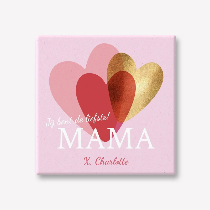 Tegeltje met mama tekst en hartjes  moeder