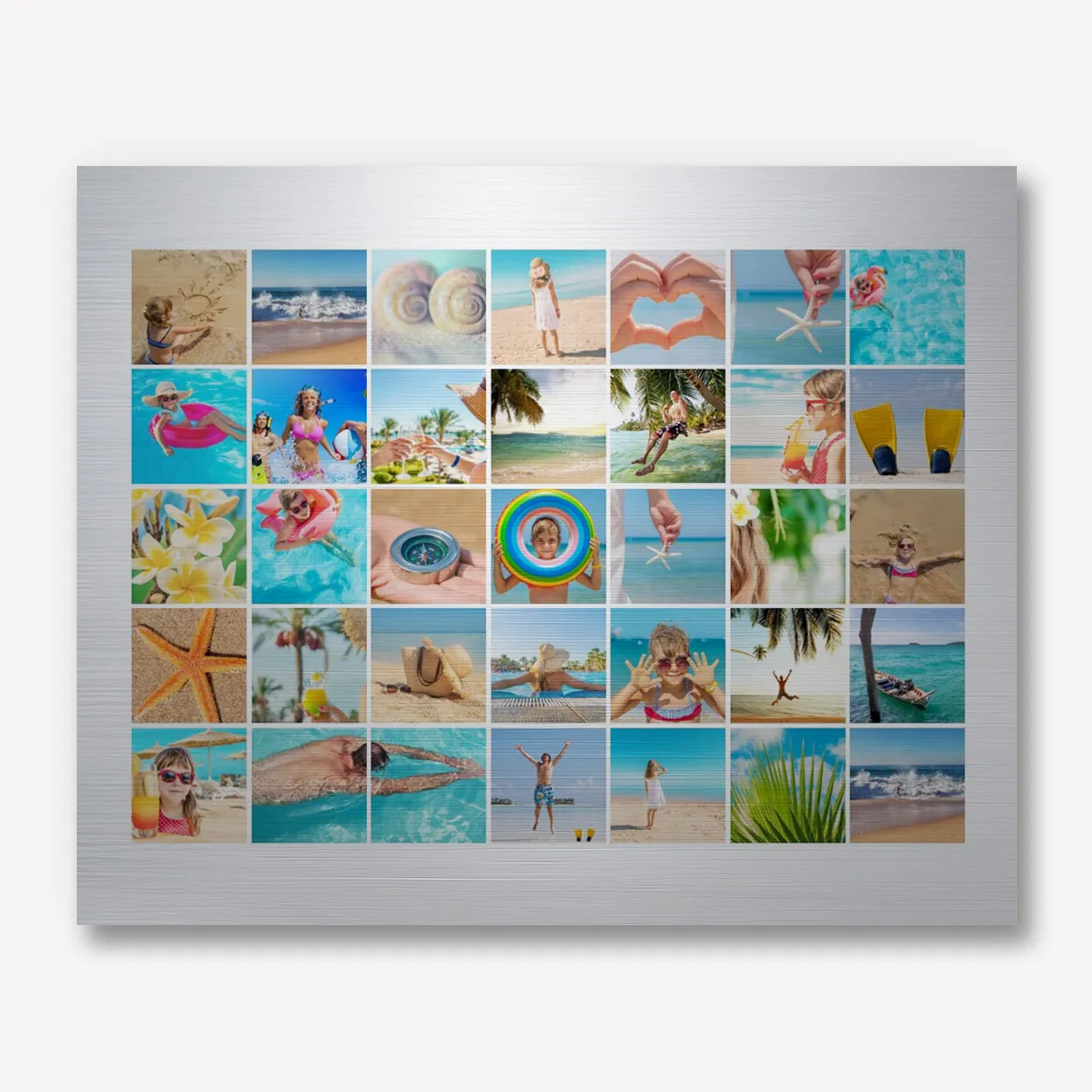 20 Foto's collage Aluminium 50x40