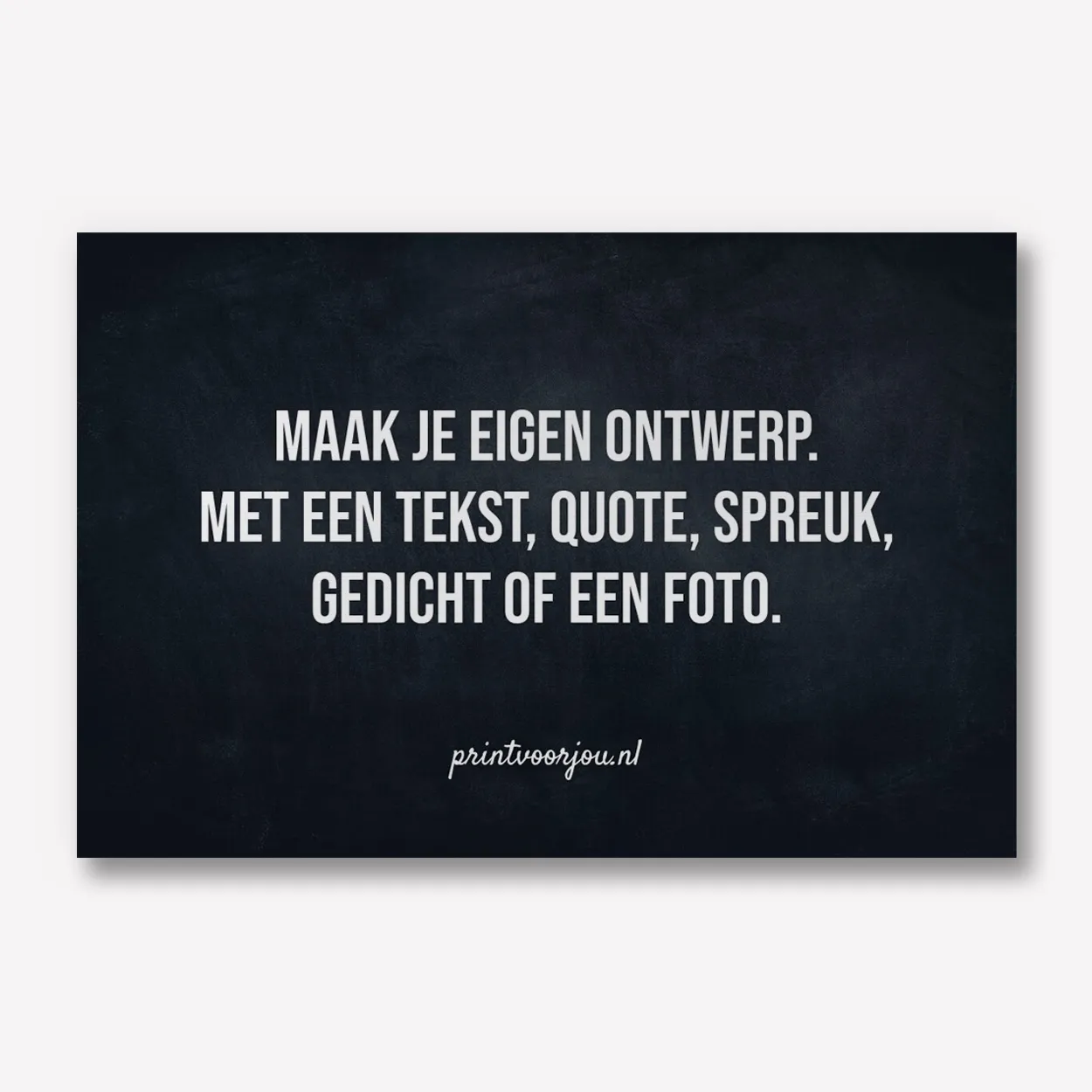 Zwart Aluminium 60x40 met tekst