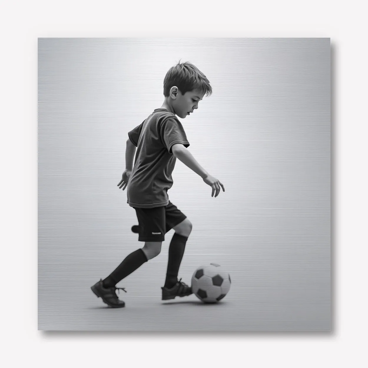 Foto op aluminium zwart wit 60x60