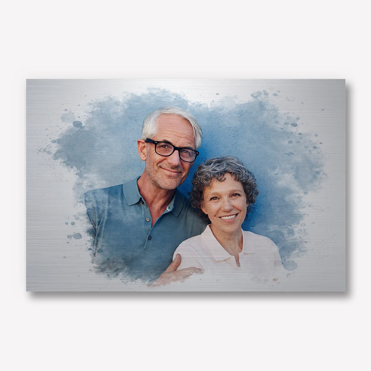 Waterverf Foto op Aluminium 90x60